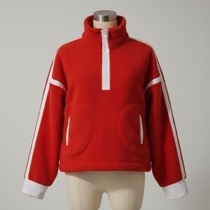 Red Jacket with White Accents